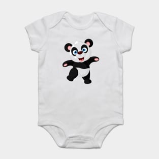 BABY PANDA HAPPY Baby Bodysuit